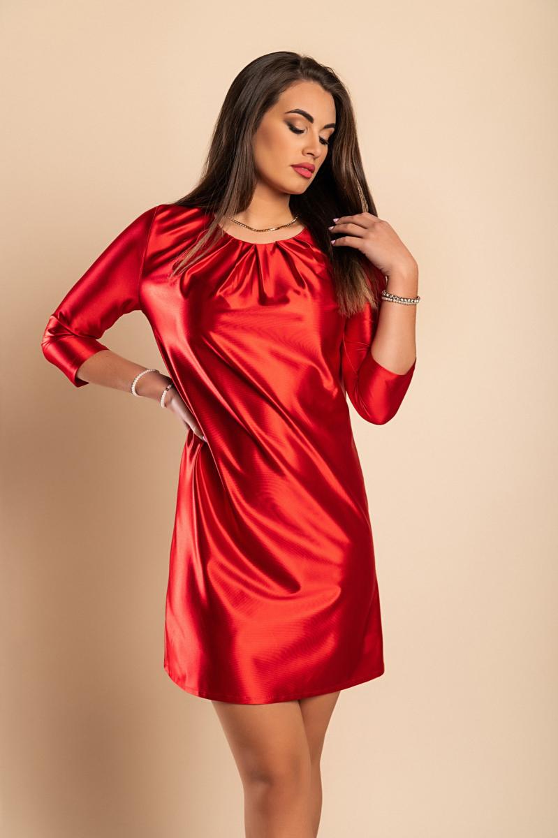 Minivestido elegante em cetim sintético
