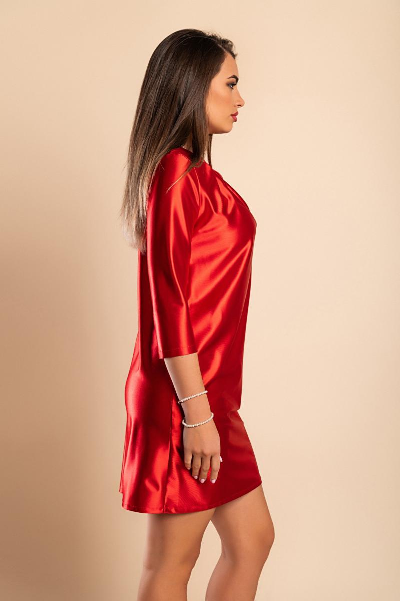 Minivestido elegante em cetim sintético