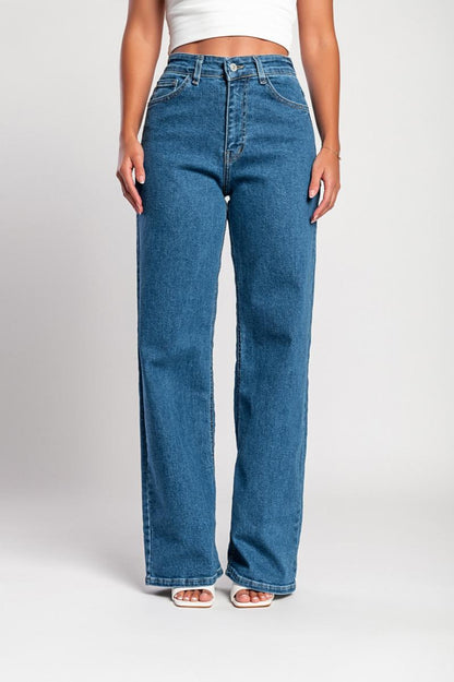 Luxe jeans Super stretchy high waist wide leg jeans
