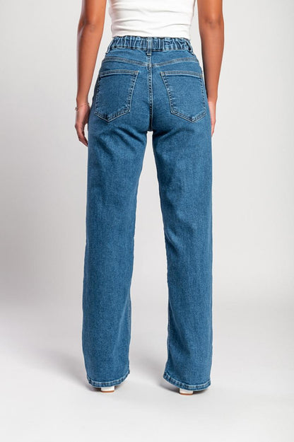 Luxe jeans Super stretchy high waist wide leg jeans