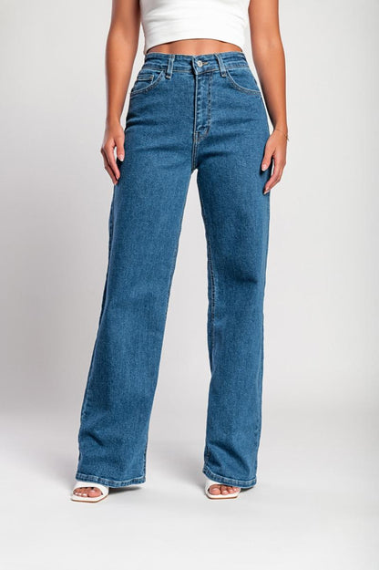 Luxe jeans Super stretchy high waist wide leg jeans