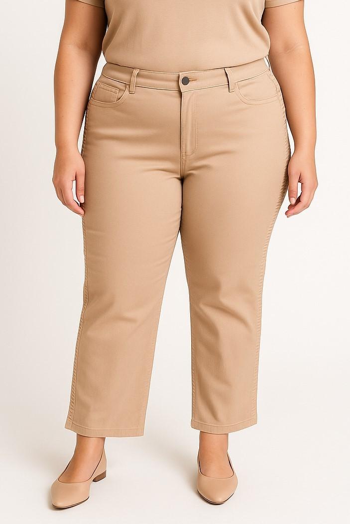 Bawełniane spodnie plus size