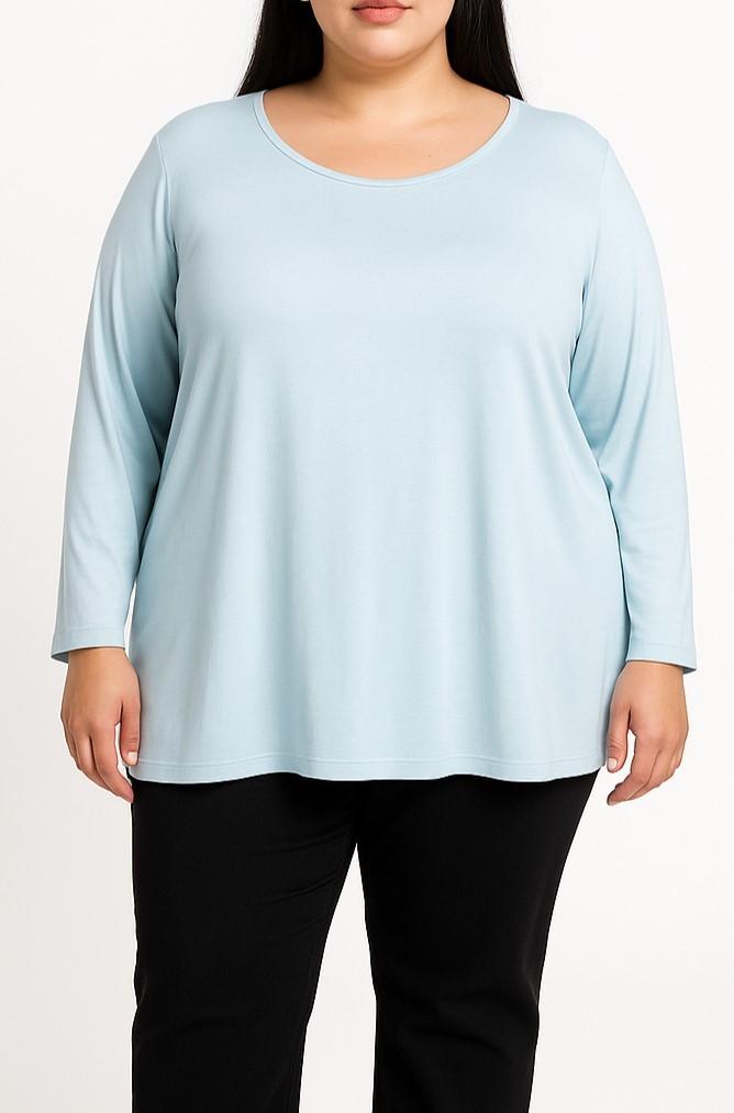 Plus size Top with round neckline
