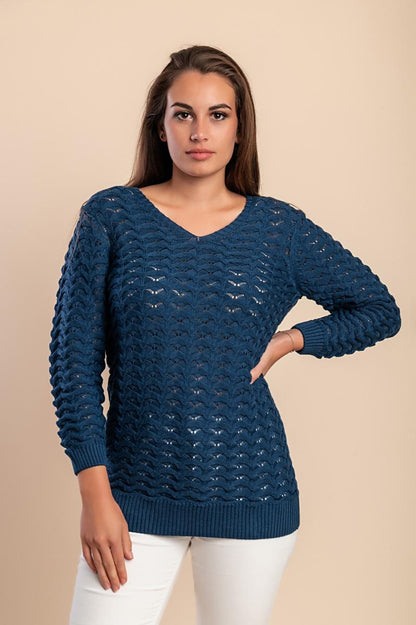 Pullover mit V-Ausschnitt