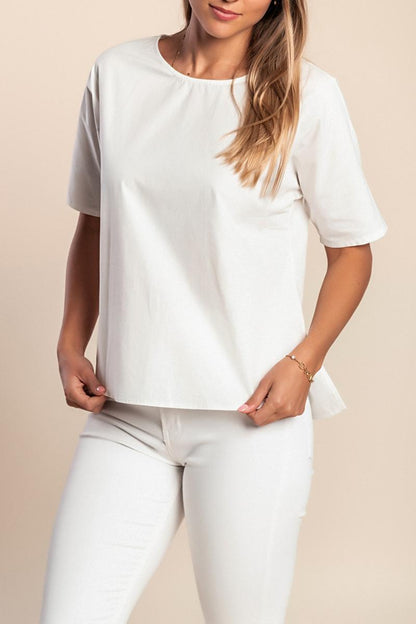 Blusa de manga curta