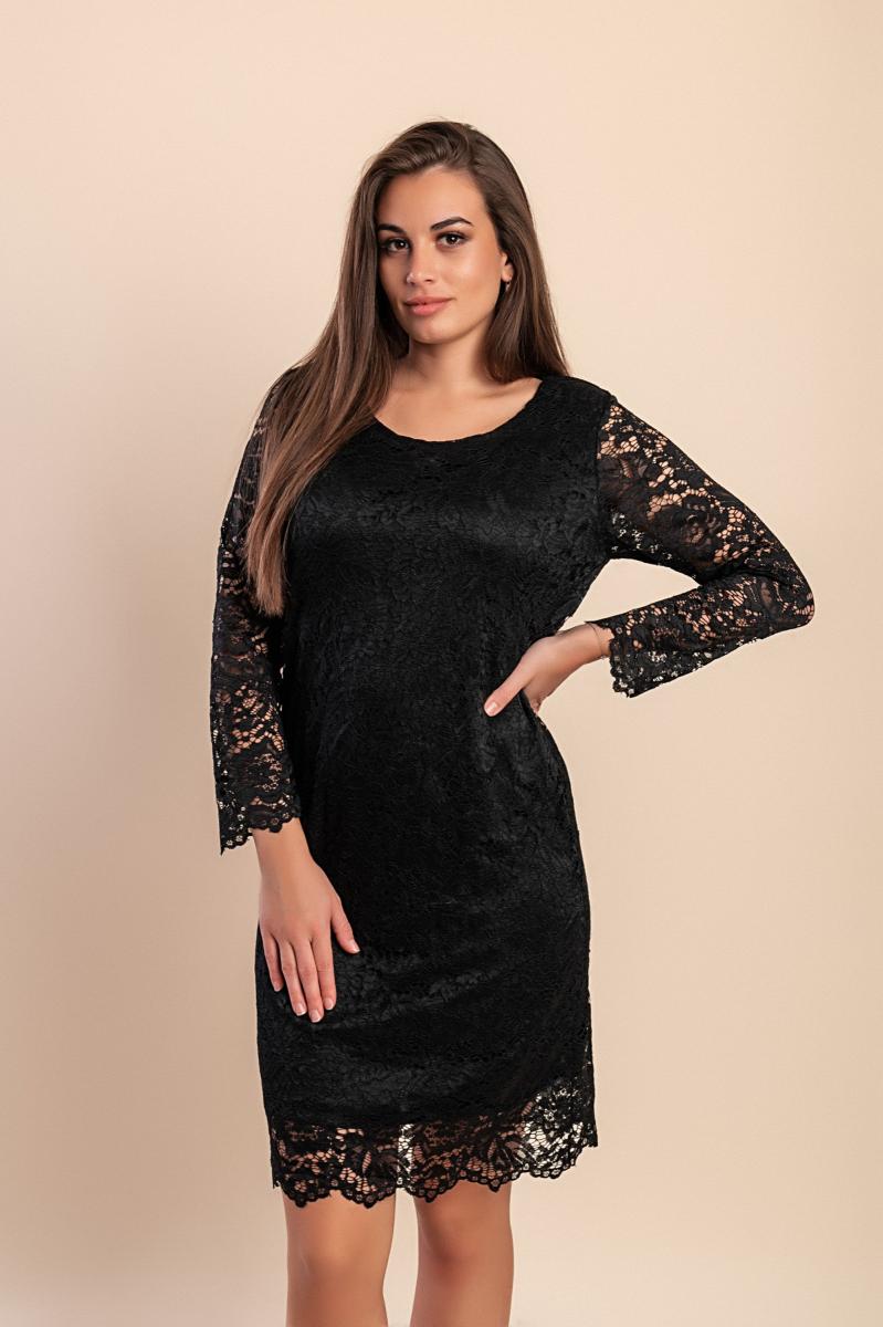 Lace dress with long sleeves