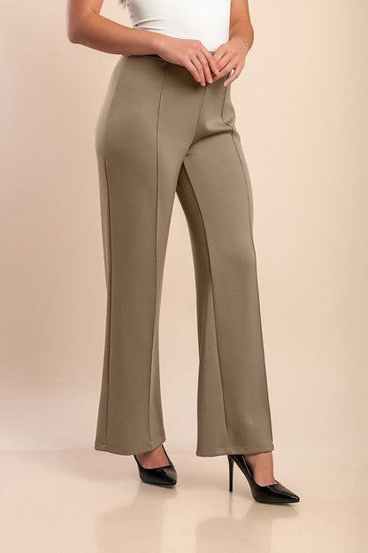 Warm high-waisted pants