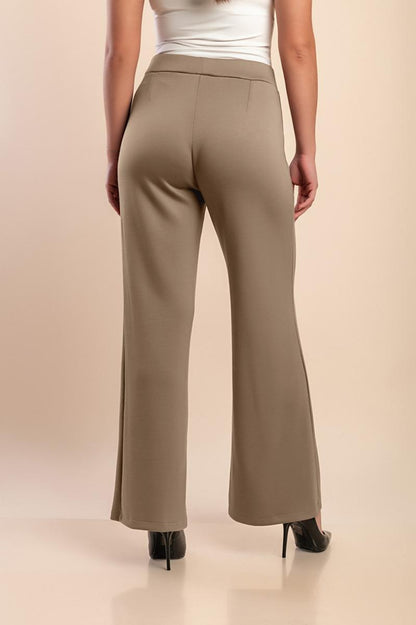 Warm high-waisted pants