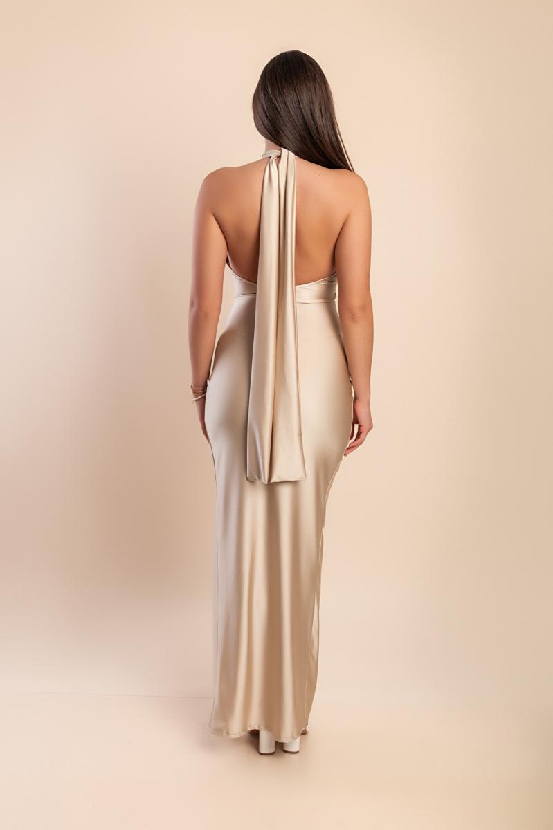 Maxi dress with sequins