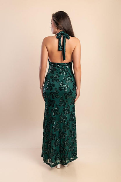 Maxikleid mit Pailletten