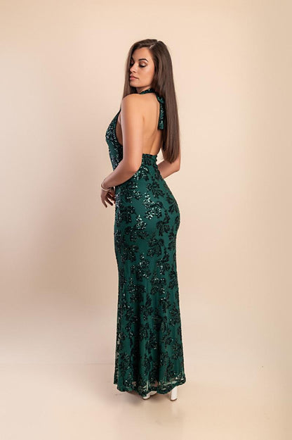 Maxikleid mit Pailletten