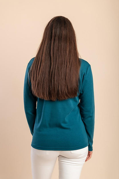 Top in cotone con stampa