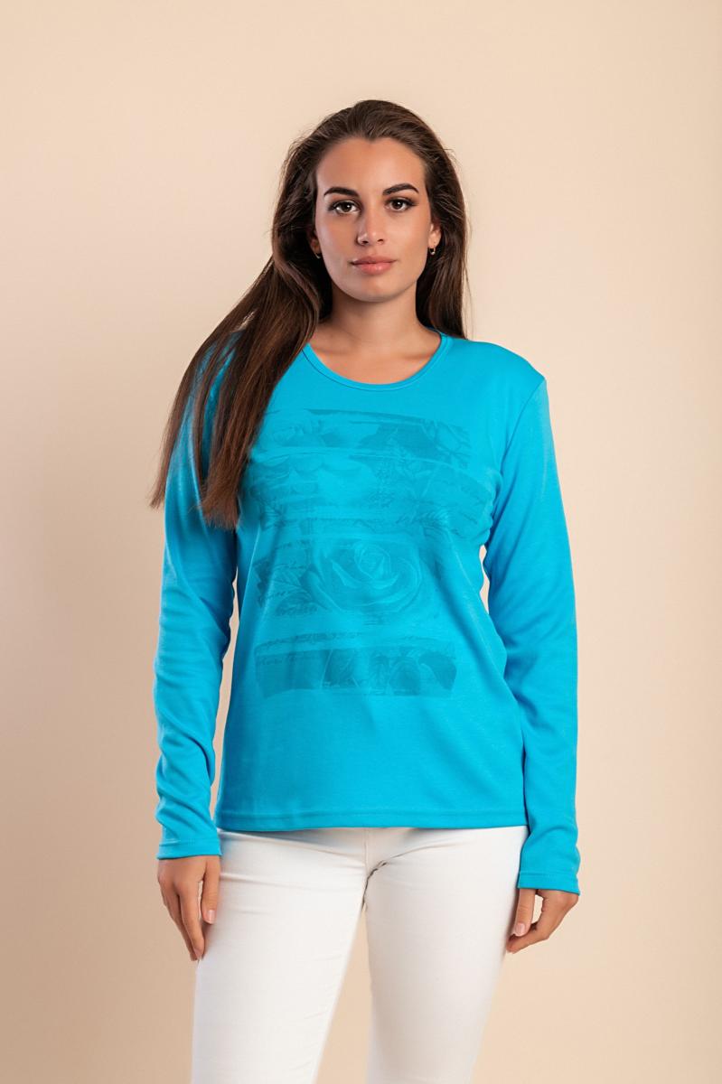 Top in cotone con stampa