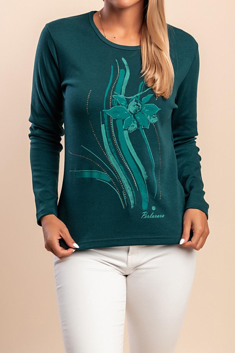 Maglia di cotone a maniche lunghe