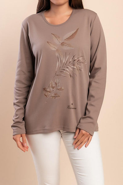 Long-sleeved T-shirt with print