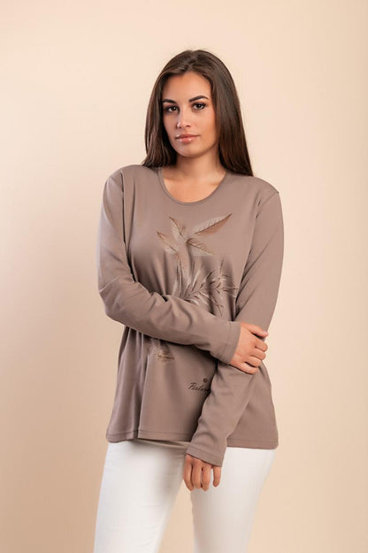 Long-sleeved T-shirt with print