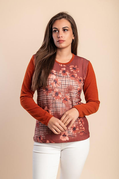 Pullover mit Blumenmuster