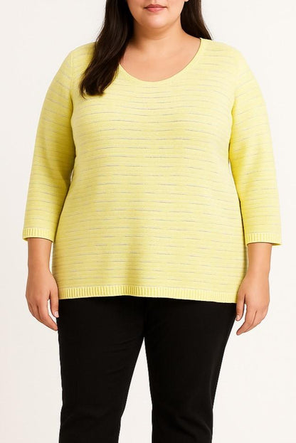 Plus size cotton sweater