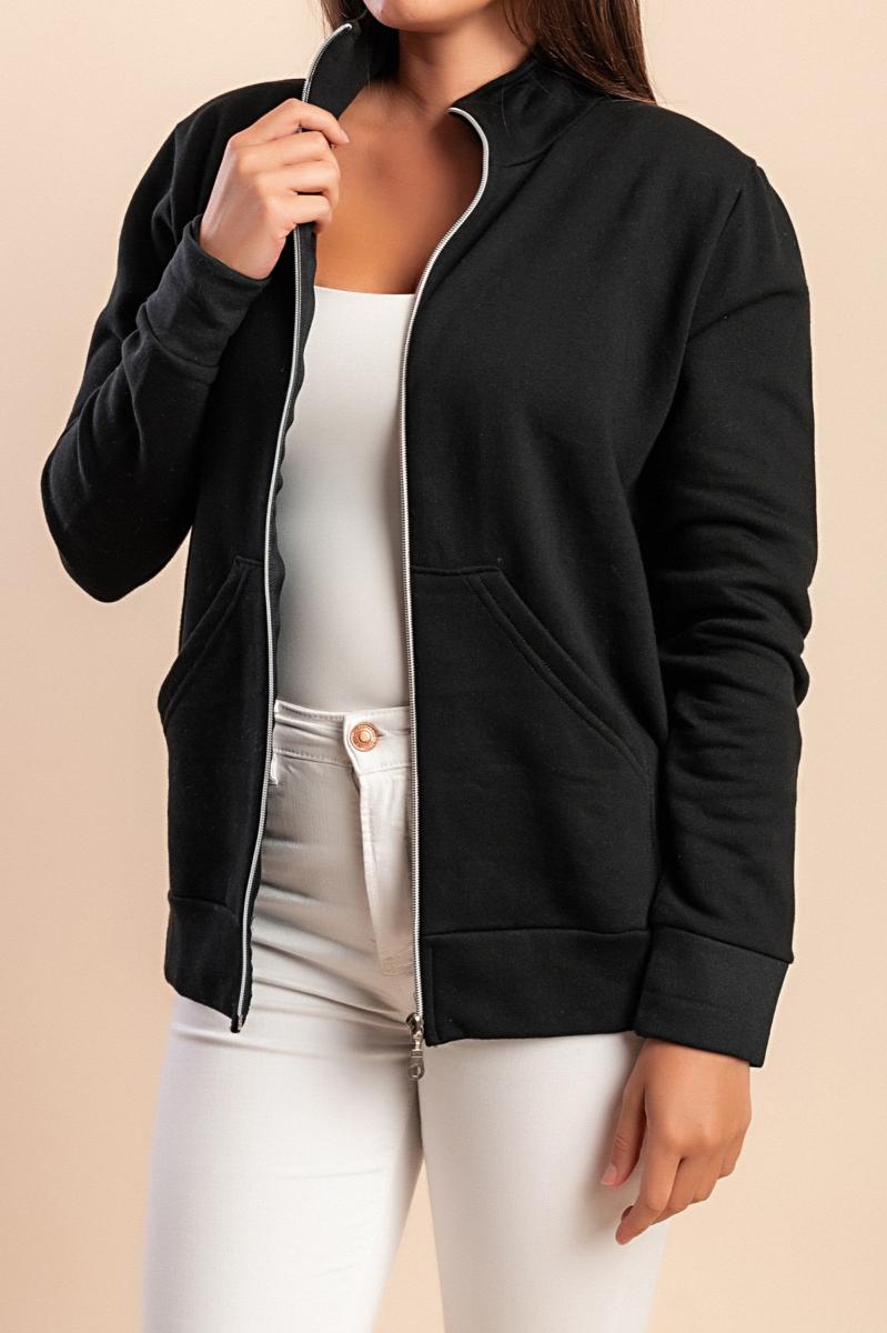 Cotton zip-up jacket