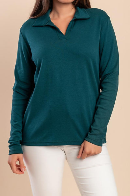 Long-sleeved top
