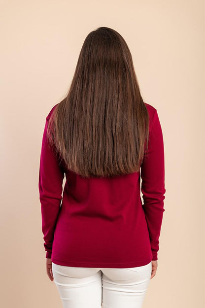 Top com manga comprida