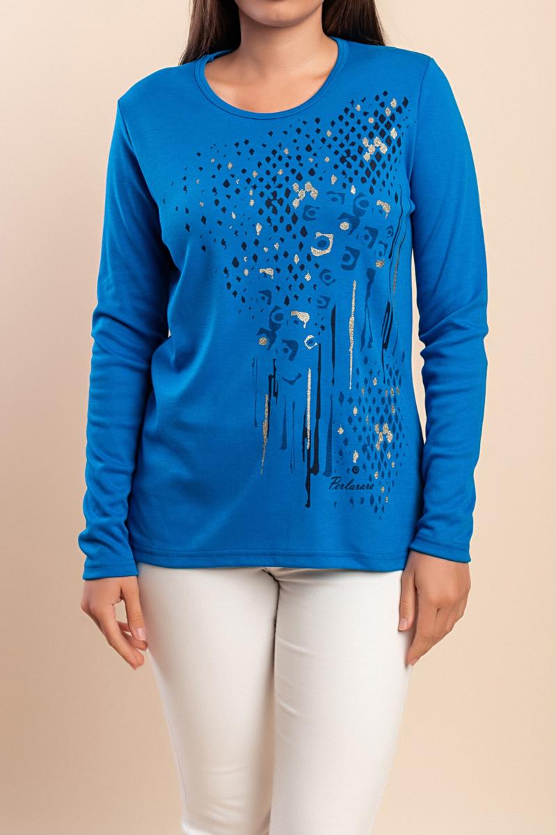 T-shirt di cotone a maniche lunghe