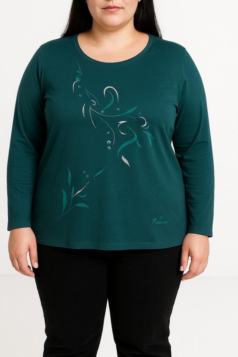 Top in cotone con stampa