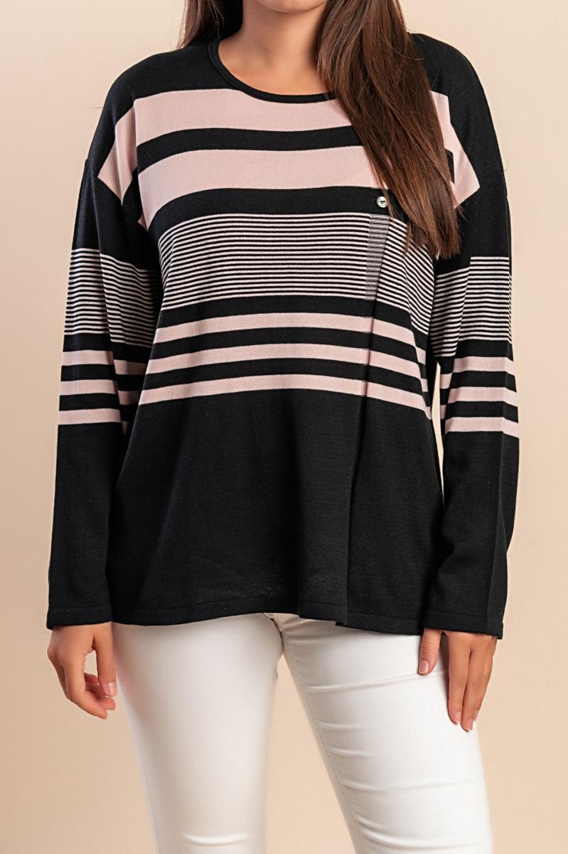 Cotton striped top