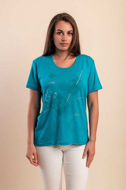 Baumwoll-T-Shirt mit Print