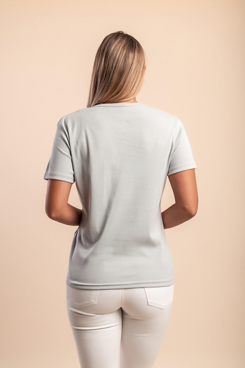 T-shirt di cotone a girocollo