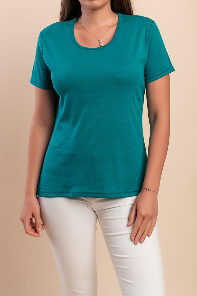 Bawełniany T-shirt z okrągłym dekoltem
