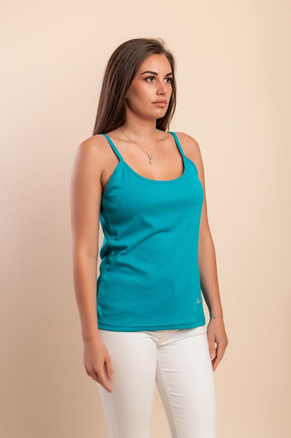 Cotton top with thin straps