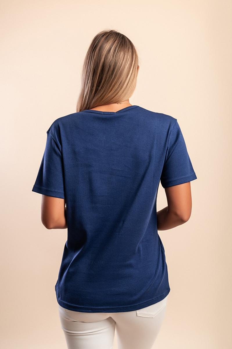 Camiseta con cuello redondo