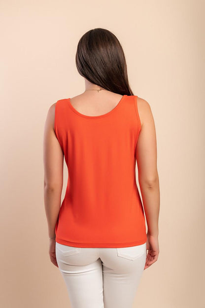 Top in cotone senza maniche