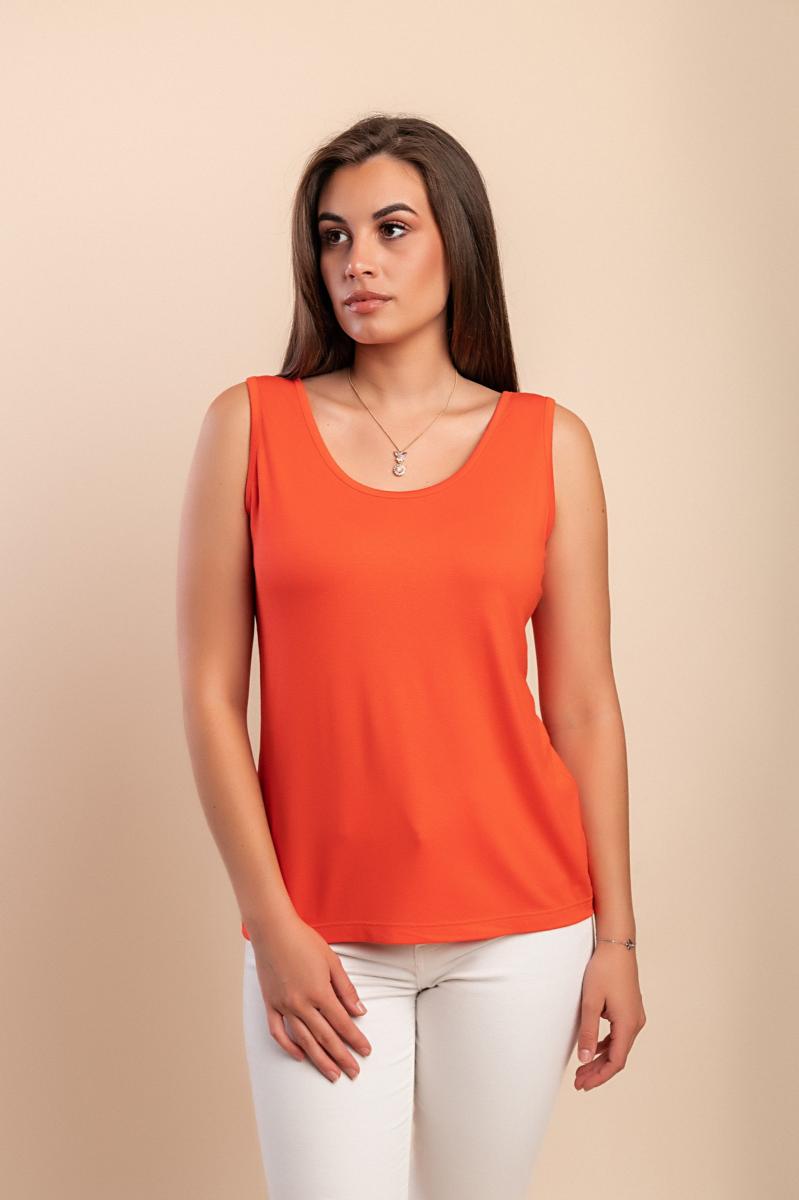 Top in cotone senza maniche