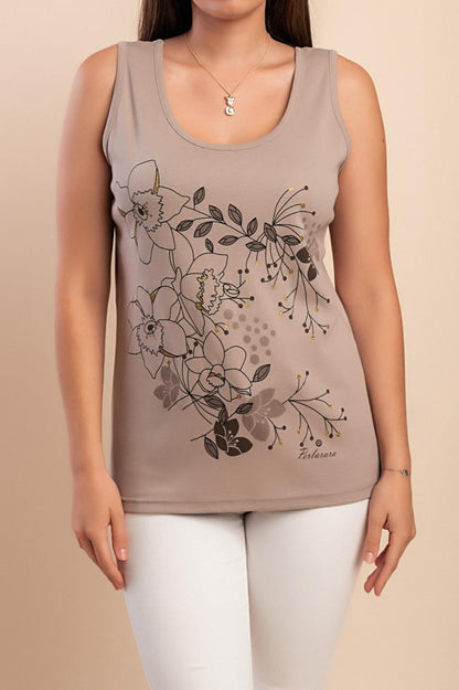 Printed cotton top