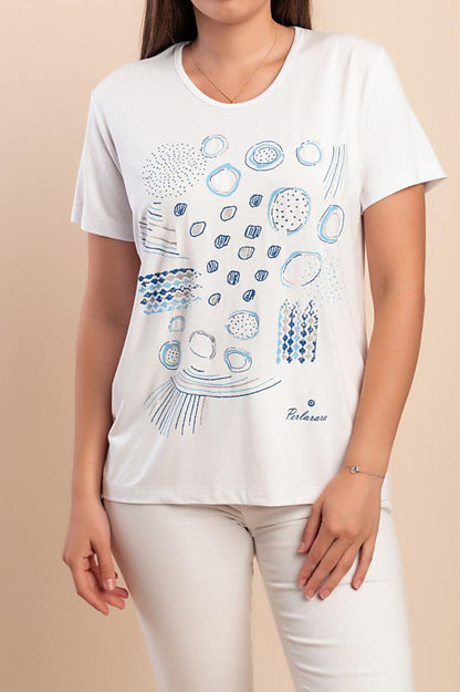 Cotton T-shirt with print