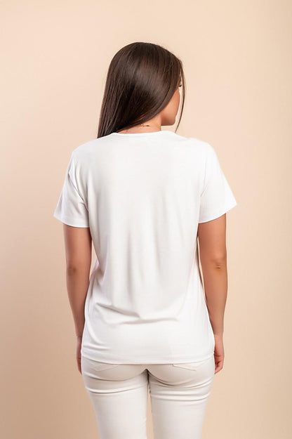 Cotton T-shirt with print