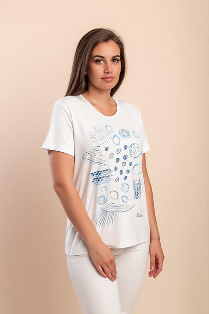 Cotton T-shirt with print