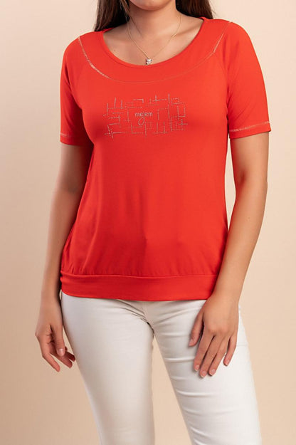T-shirt z wiskozy