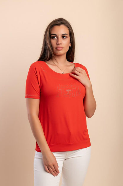 T-shirt z wiskozy