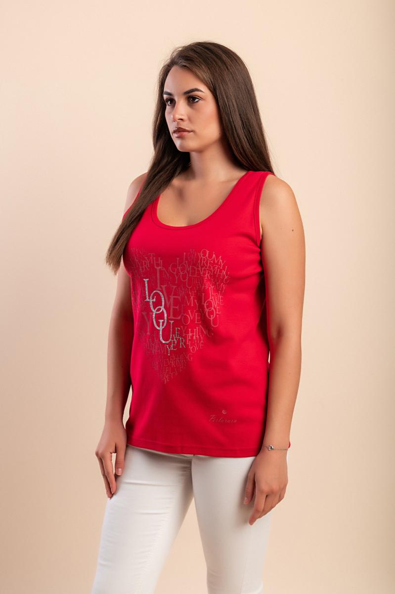Baumwolltop mit Print