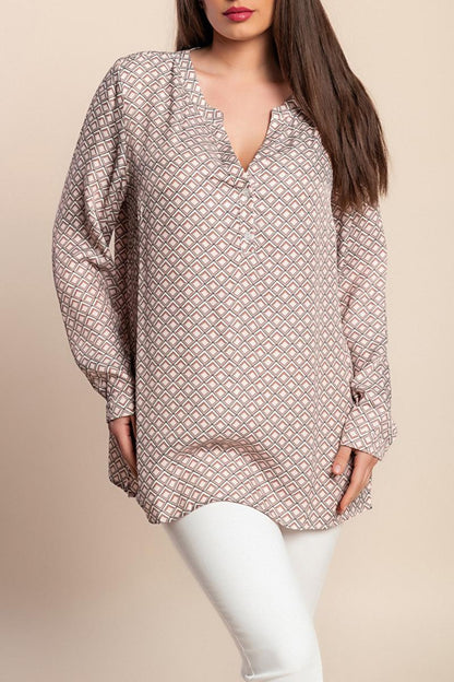 Bedruckte Viskosebluse