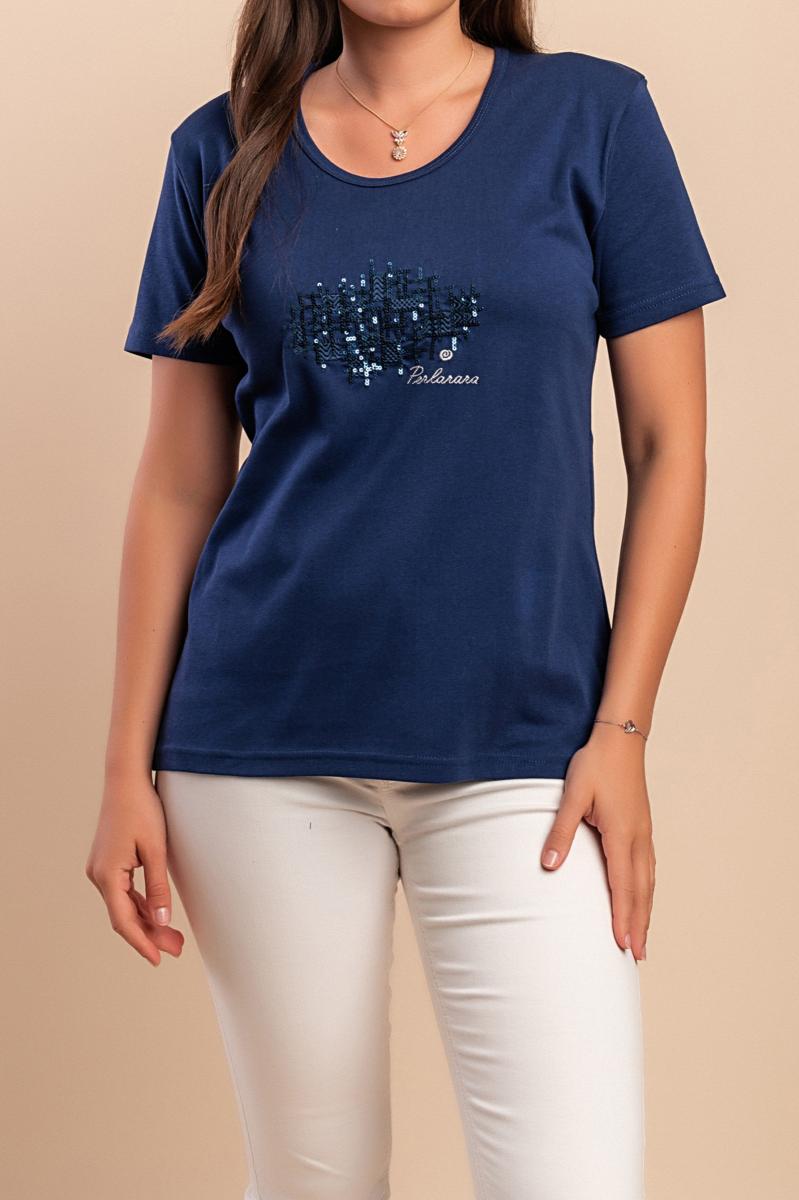 T-shirt de algodão com estampado