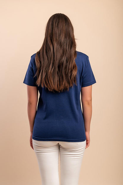 T-shirt de algodão com estampado