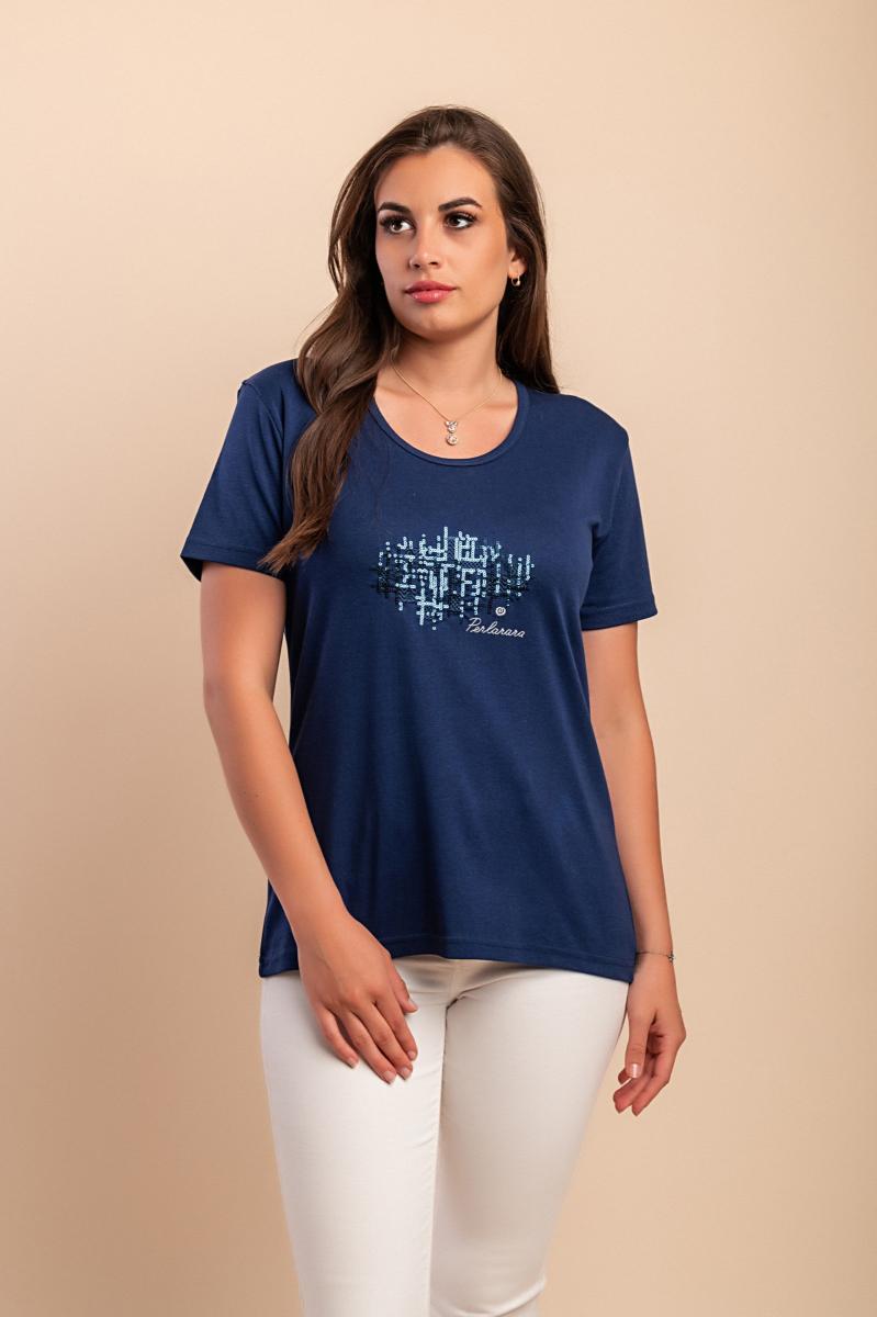 T-shirt de algodão com estampado