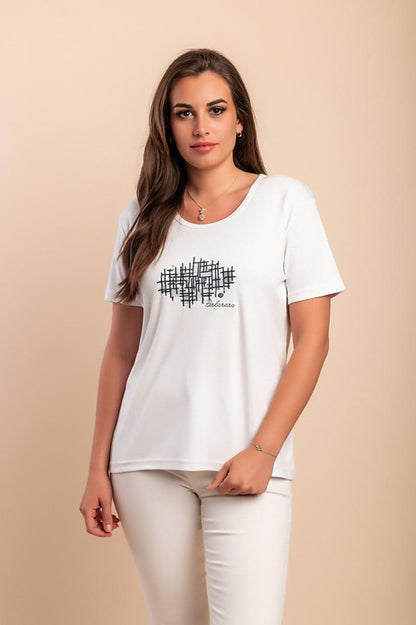 Cotton T-shirt with print