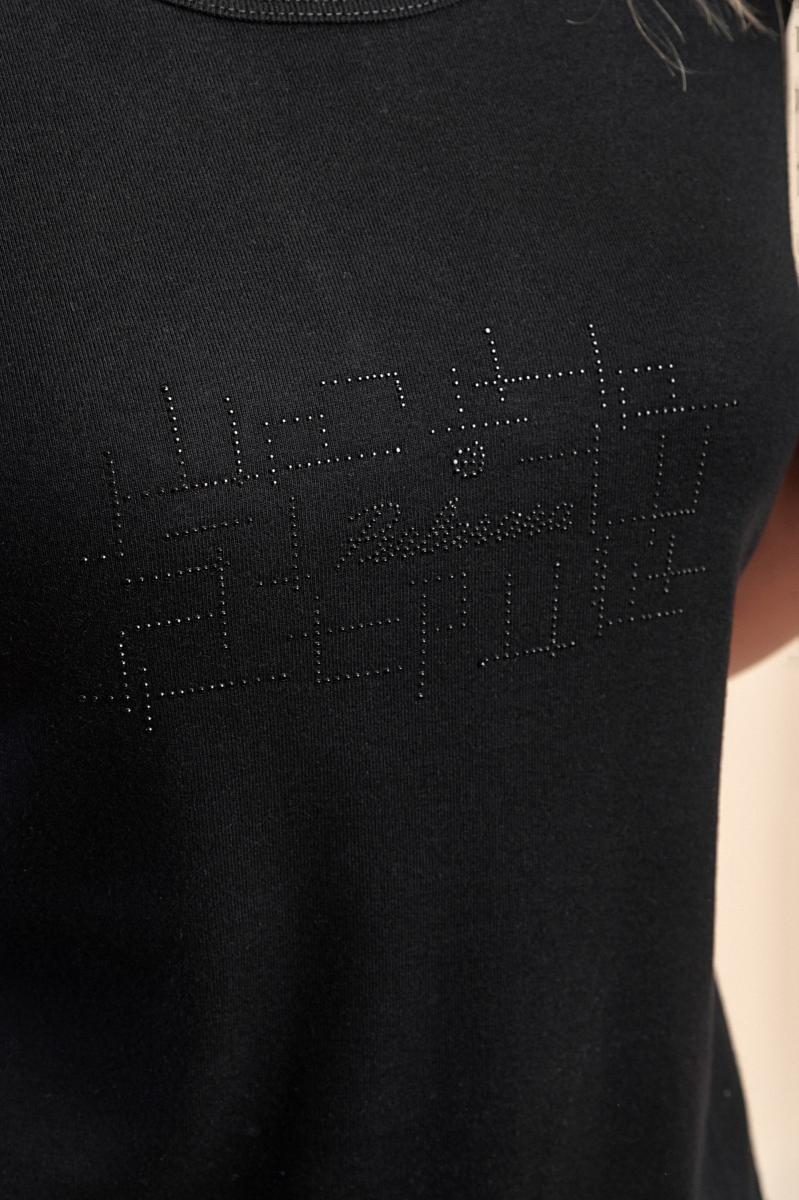 Bawełniany T-shirt z okrągłym dekoltem