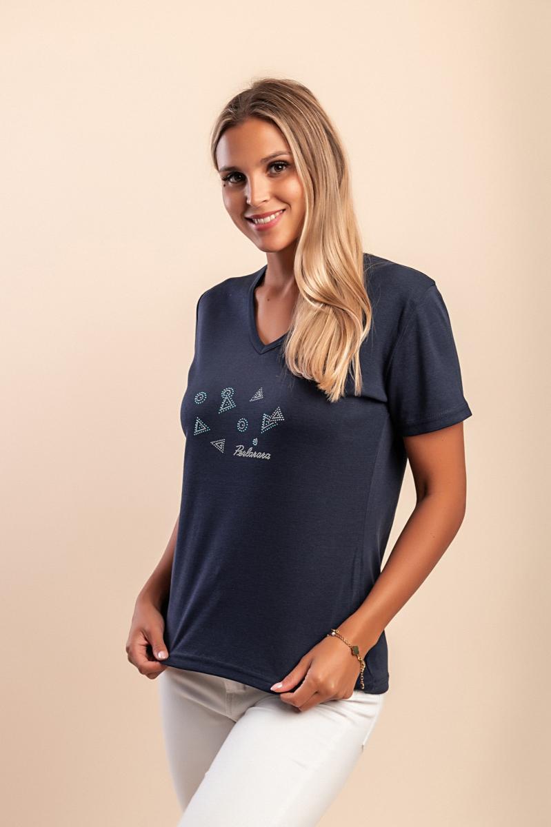 Baumwoll-T-Shirt mit Print