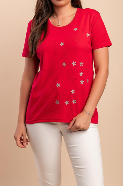 T-Shirt aus Baumwolle mit Print
